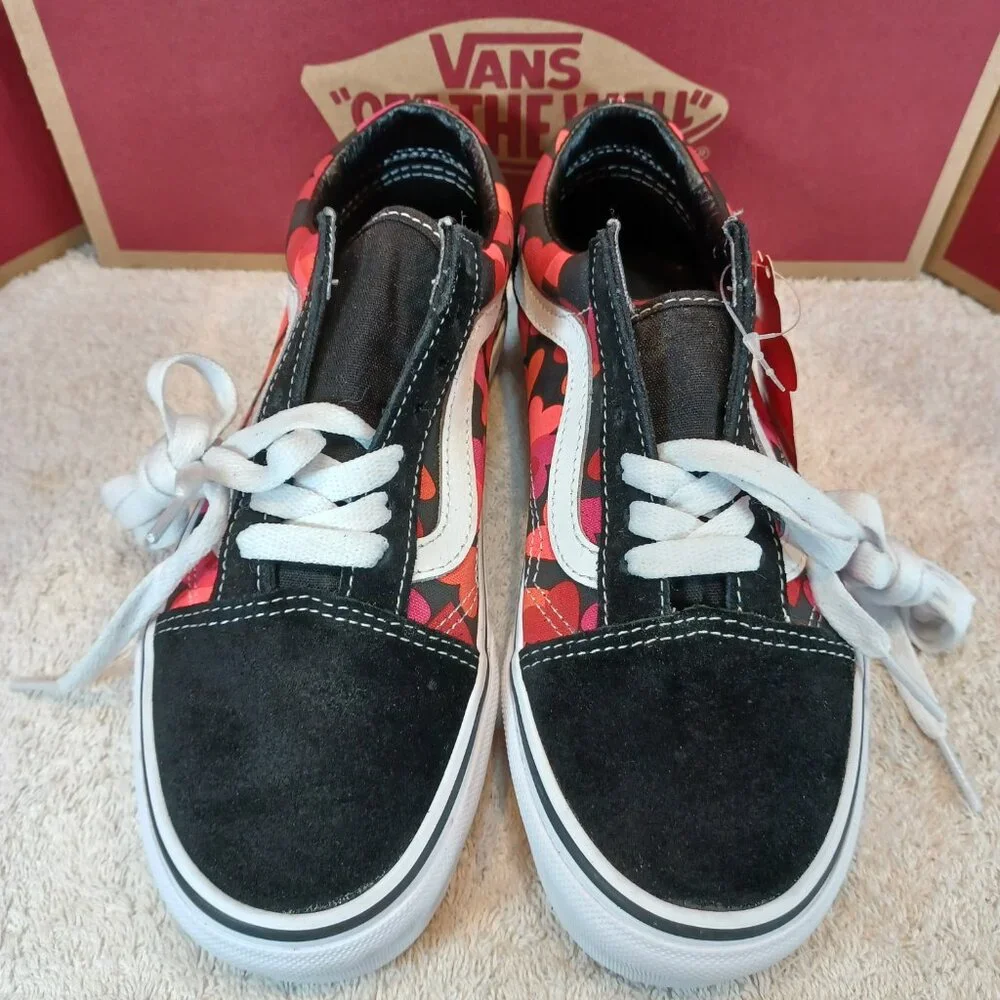 Vans Men's 4.5 Women's 6 Old Skool Valentines Hearts VN0A3WKT4RZ